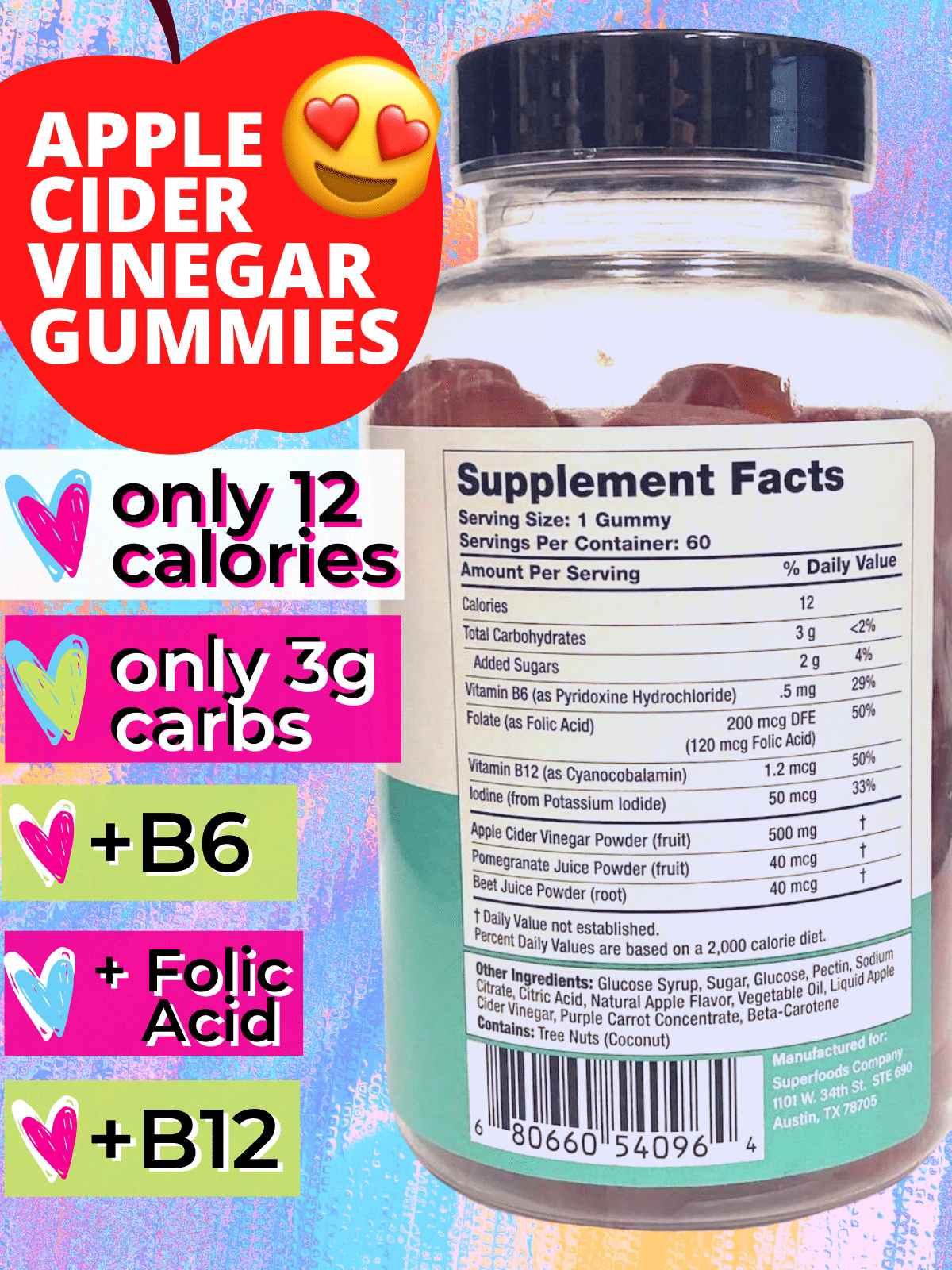 HOT NEW RELEASE - Apple Cider Vinegar Gummies! - Superfoods Company Blog