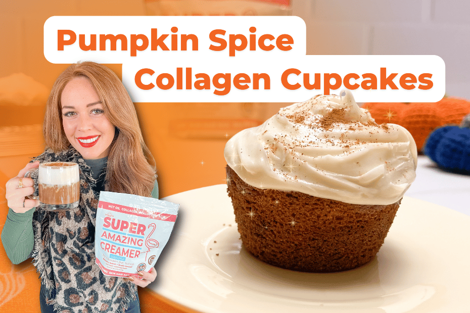 Pumpkin Spice Collagen Cupcakes Recipe